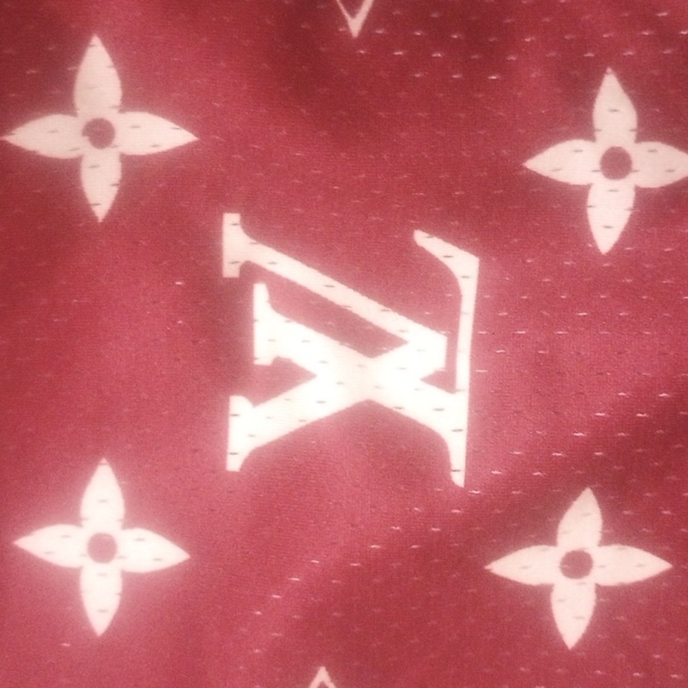 LV maroon shorts